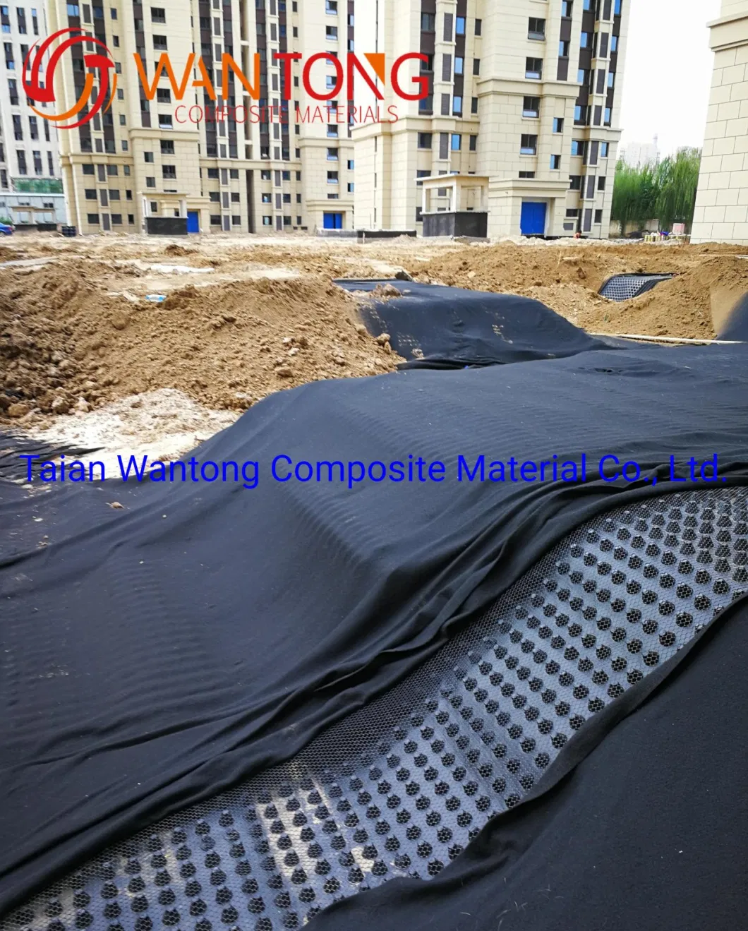 Tunnel Building Material HDPE Composite Dimple Drainage Board