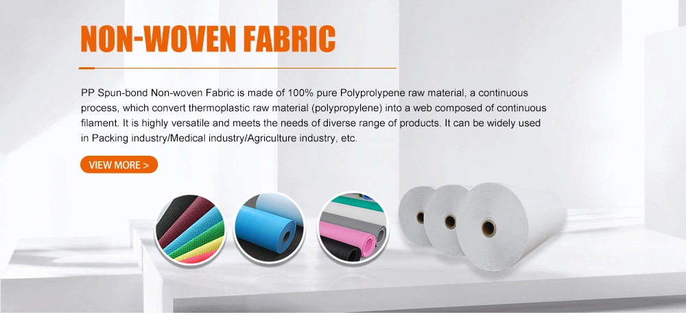 100% Polypropylene Spunbond Nonwoven Fabric 8-200GSM Material Supplier