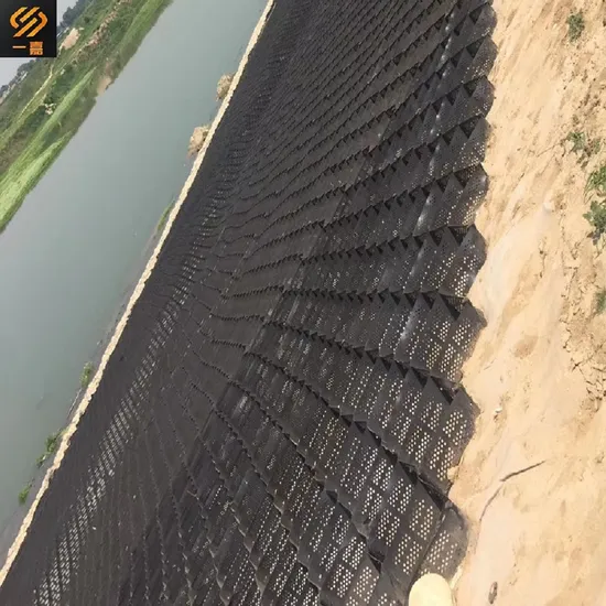 HDPE Geocell Gravel Soil Stabilizer Parking Lot Plastic Honeycomb Grid Grass Paver Grid for Driveway Concrete Road 