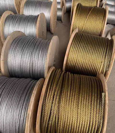 Elevator 8X19s+Sisal Core Steel Wire Rope Ungalvanized Wire Rope