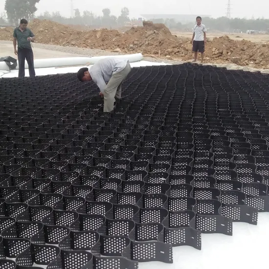 HDPE Driveway Gravel Stabilizer Geocell Slope Erosion Control, Load Support, Retaining Wall Ground Grid Stabilizer 