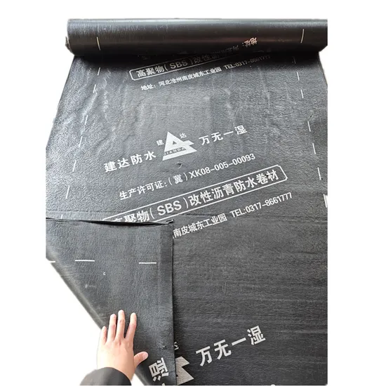 Torched Flat Roof Sbs Modified Bitumen Roll Waterproofing Membrane 3mm 