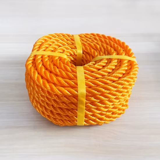 3/4/8/12 Strand Fishing Equipment Marine Plastic Cotton Polyester PP Nylon Thimble Mooring Polypropylene Price Macrame Ship Winch Polyethylene Tiger Rope