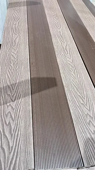 Factory Solid/Hollow European Waterproof WPC Decking 3D Wood Plastic Composite Flooring Reinforced Core Material with Higher Loading Ability 